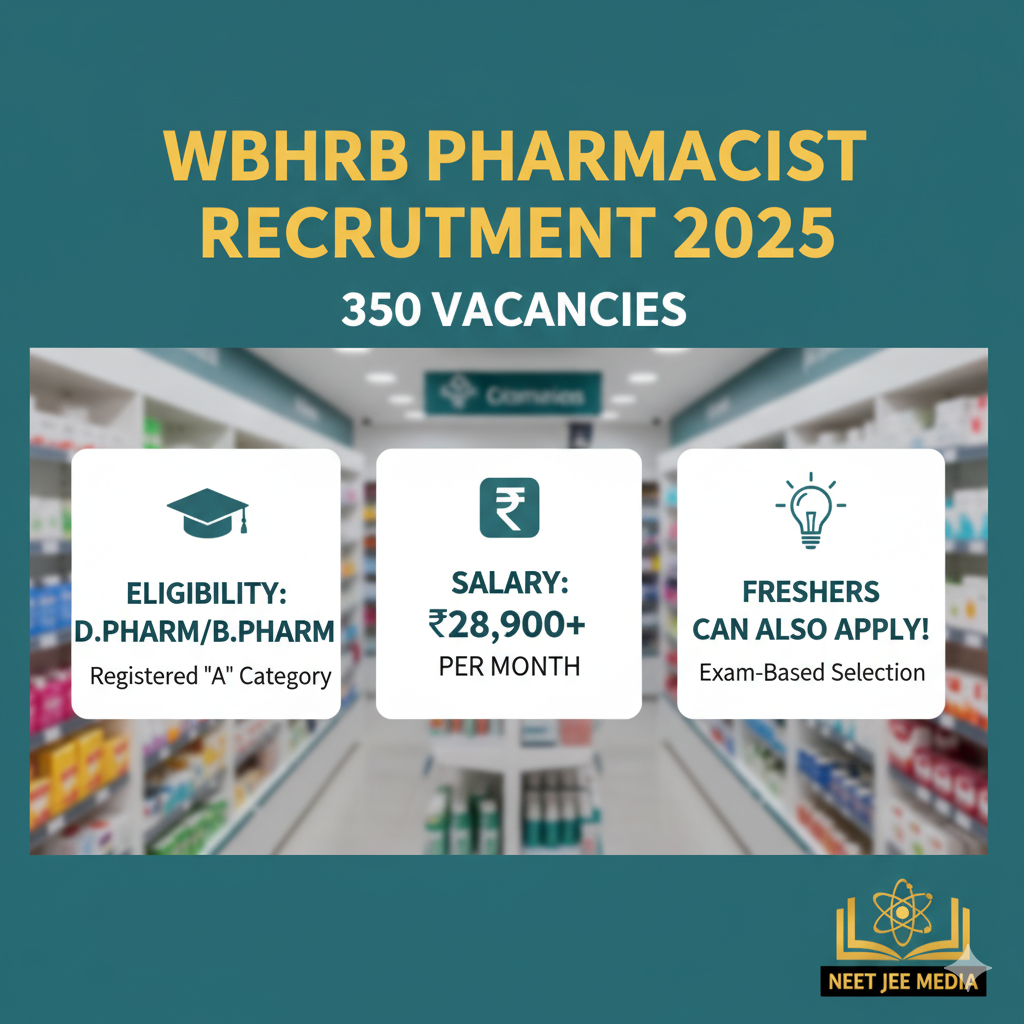 WBHRB Pharmacist Recruitment 2025: Exam to Replace Merit? Full Vacancy, Eligibility, and Salary Details