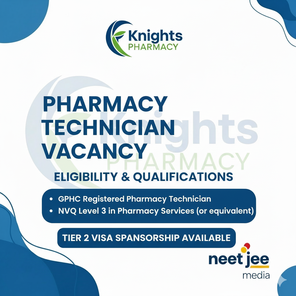 Knights Pharmacy Recruitment 2025: Pharmacist, Technician & Dispenser Jobs Across Uk (Tier-2 Visa)