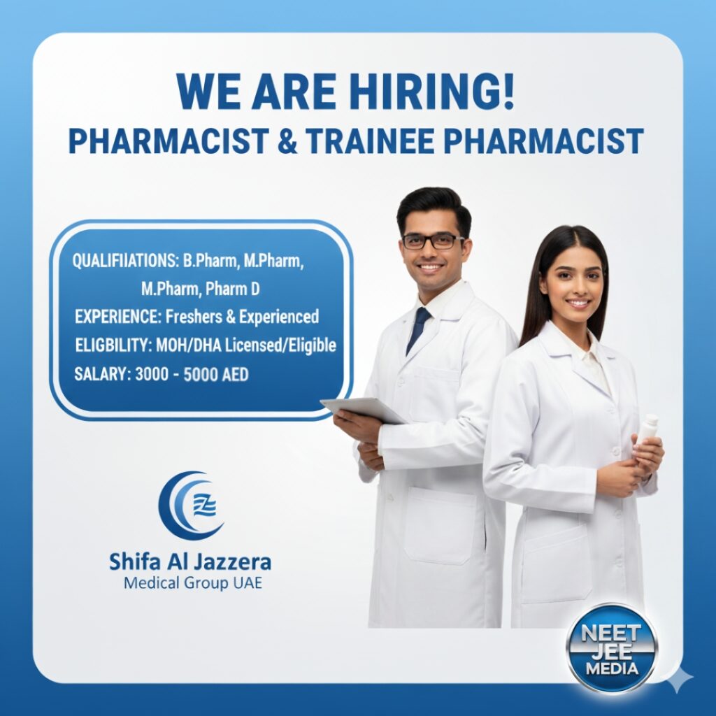 Shifa Al Jazeera UAE Hiring: Pharmacist & Trainee Pharmacist Jobs with MOH/DHA Eligibility | Immediate Joiners Wanted