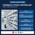 Secure Your Future: Pharmacy Stock Controller Job at King’s College Hospital Dubai, UAE (AED 90k โ 120k Salary)