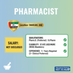 Pharmacist Job In Gulf || Join Zahrat Al hayat Pharmacy in Sharjah, UAE